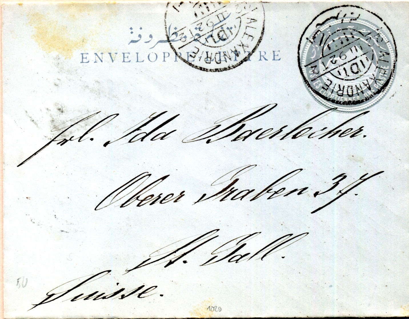 1892: Alexandrie -> St. Gallen