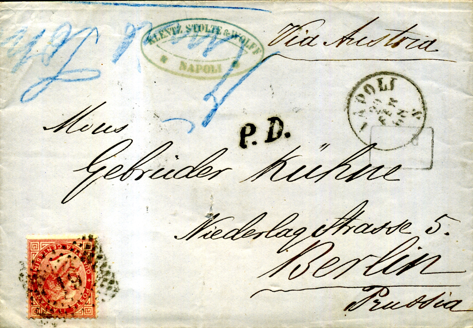 Nadellöcher im Brief